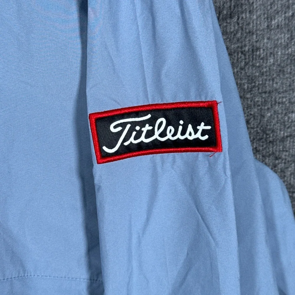 FootJoy HydroLite X Rain Jacket Men Large Blue Titleist Veritex Golf Windbreaker